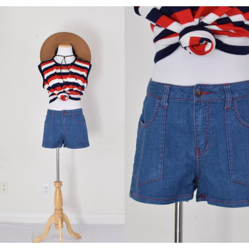 Low Waist Blue Denim Short Shorts | Heritage 1981 booty shorts‎ size 29
